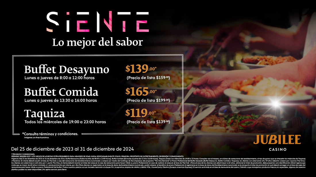 Buffets a precio preferencial